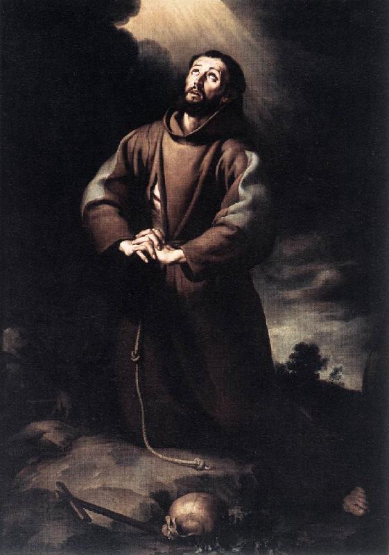 MURILLO, Bartolome Esteban St Francis of Assisi at Prayer sg China oil painting art